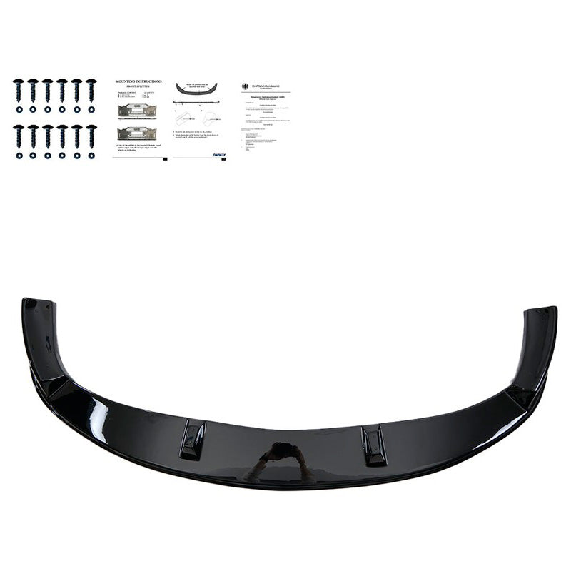 Oneway Frontspoiler passend für Mercedes Sprinter W907 2018- - Schwarz glänzend