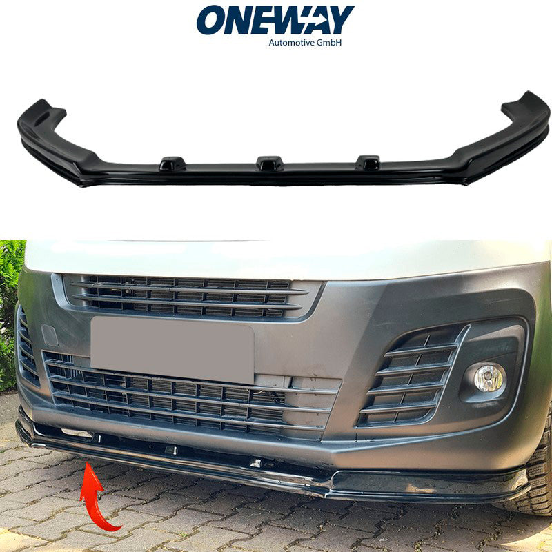 Oneway Frontspoiler passend für Peugeot Expert 3.Gen. 2016- - Schwarz glänzend