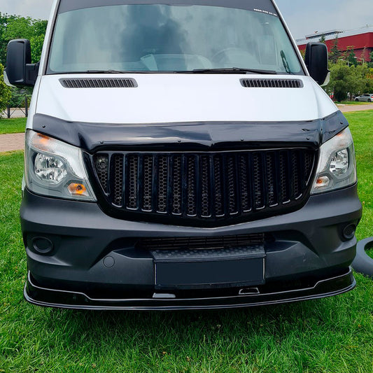 Oneway Frontspoiler passend für Mercedes Sprinter W906 Facelift 2014-2018 - Schwarz glänzend
