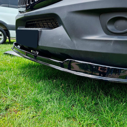 Oneway Frontspoiler passend für Mercedes Sprinter W906 Facelift 2014-2018 - Schwarz glänzend