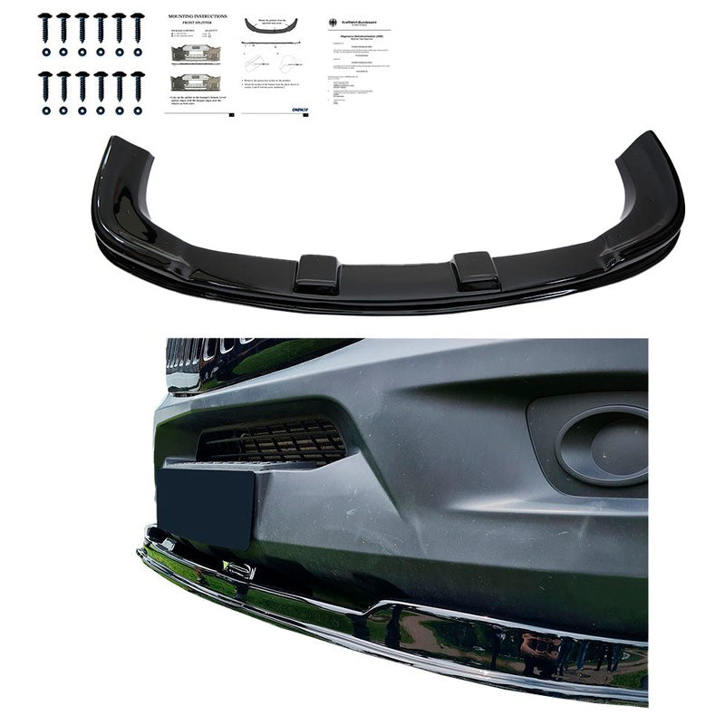 Oneway Frontspoiler passend für Mercedes Sprinter W906 Facelift 2014-2018 - Schwarz glänzend
