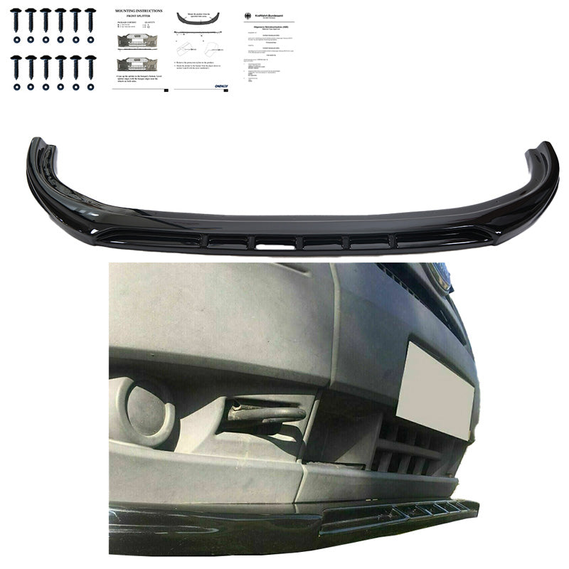 Oneway Frontspoiler passend für Ford Transit MK7 2006-2014 - Schwarz glänzend