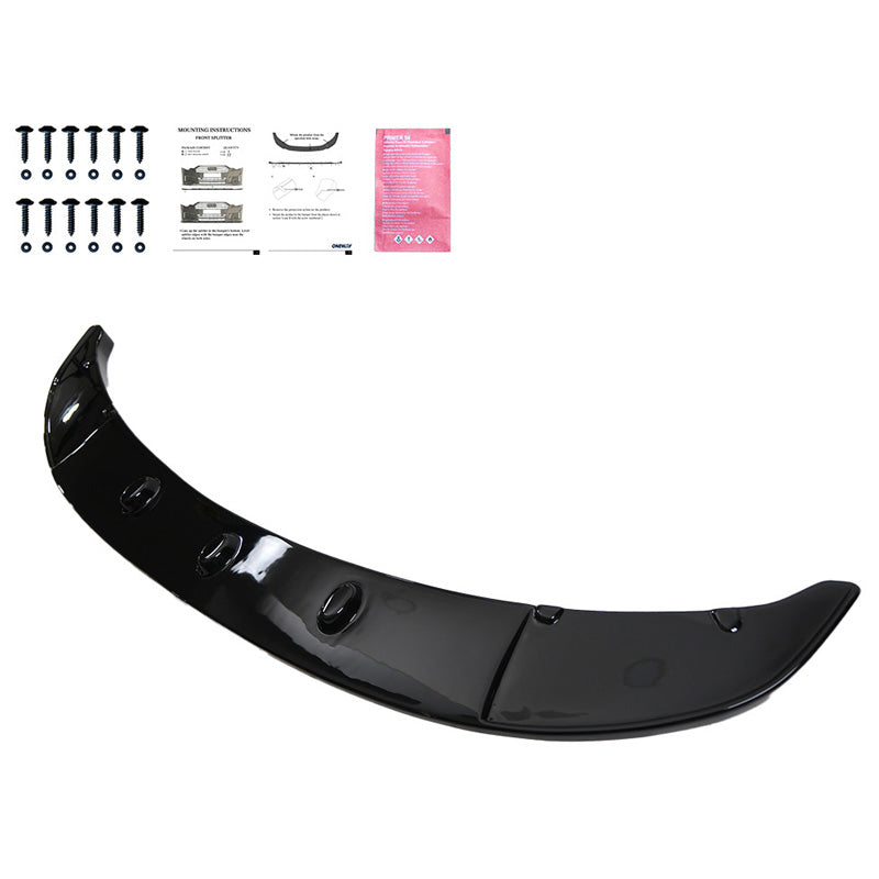 Oneway Frontspoiler passend für BMW 5er F10/F11 M-Pack 2011-2016 mit Flaps - Schwarz glänzend
