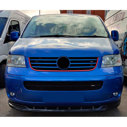 Oneway Frontspoiler passend für Volkswagen Transporter T5 2003-2009 - Schwarz glänzend