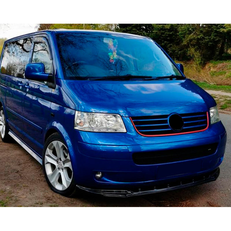 Oneway Frontspoiler passend für Volkswagen Transporter T5 2003-2009 - Schwarz glänzend