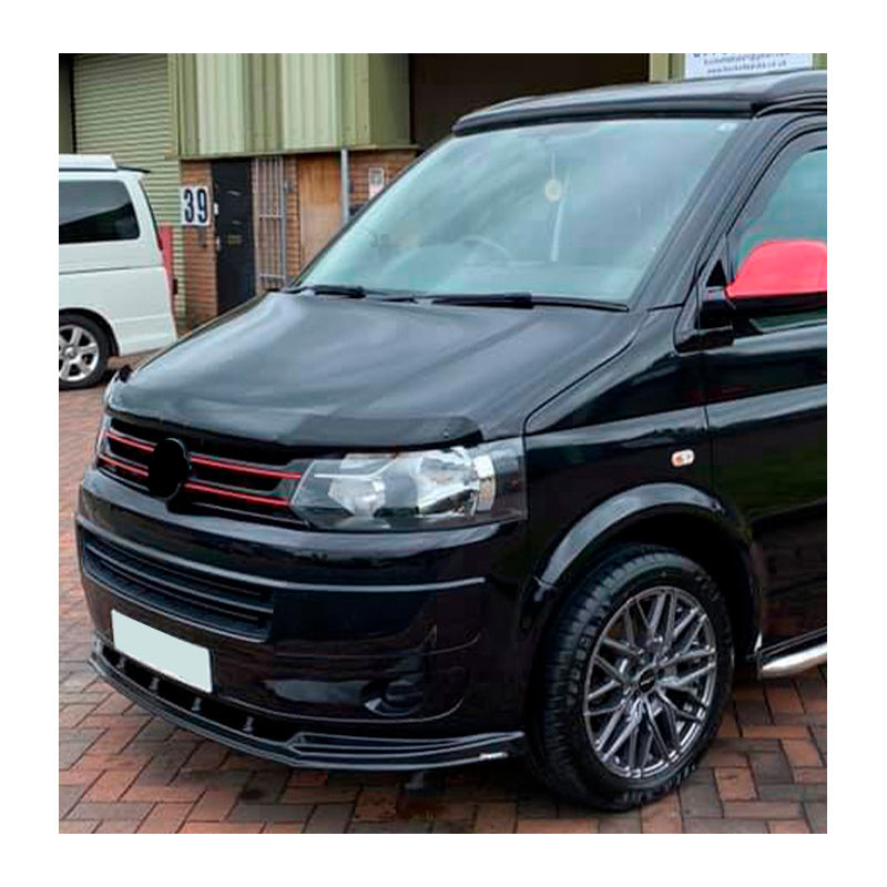 Oneway Frontspoiler passend für Volkswagen Transporter T5 2003-2009 - Schwarz glänzend