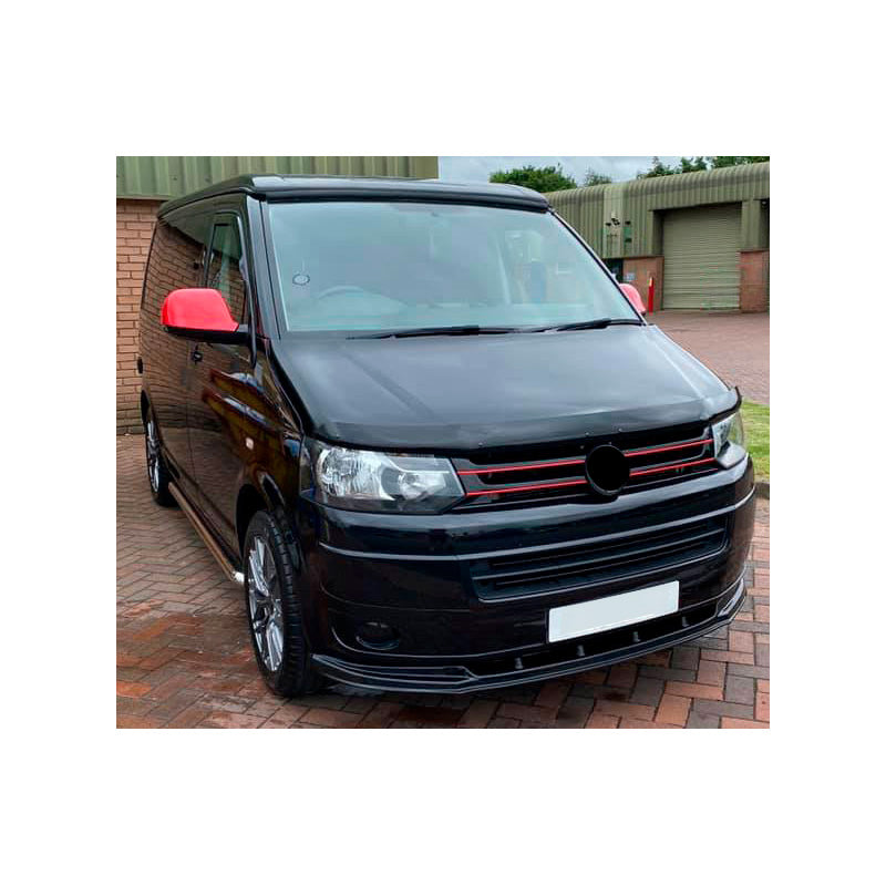 Oneway Frontspoiler passend für Volkswagen Transporter T5 2003-2009 - Schwarz glänzend