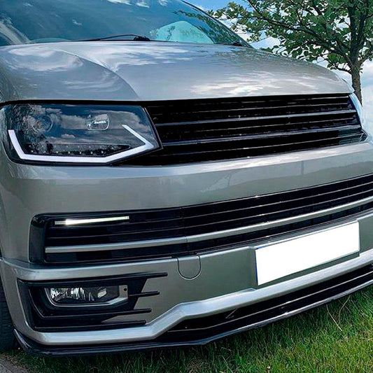 Oneway Frontspoiler passend für Volkswagen Transporter T6 Sportline 2015-2019 - Schwarz glänzend