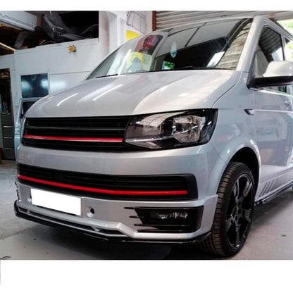 Oneway Frontspoiler passend für Volkswagen Transporter T6 Sportline 2015-2019 - Schwarz glänzend