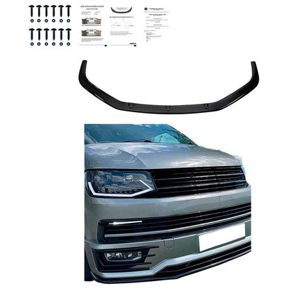 Oneway Frontspoiler passend für Volkswagen Transporter T6 Sportline 2015-2019 - Schwarz glänzend