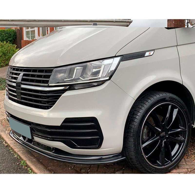 Oneway Frontspoiler passend für Volkswagen Transporter T6.1 2020-2022 - Schwarz glänzend