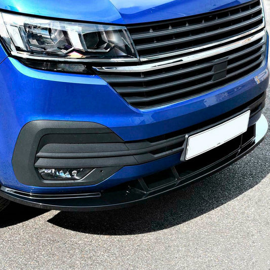 Oneway Frontspoiler passend für Volkswagen Transporter T6.1 2020-2022 - Version 2 - Schwarz glänzend