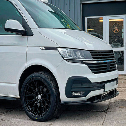 Oneway Frontspoiler passend für Volkswagen Transporter T6.1 2020-2022 - Version 2 - Schwarz glänzend
