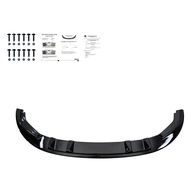 Oneway Frontspoiler passend für Volkswagen Transporter T6.1 2020-2022 - Version 2 - Schwarz glänzend