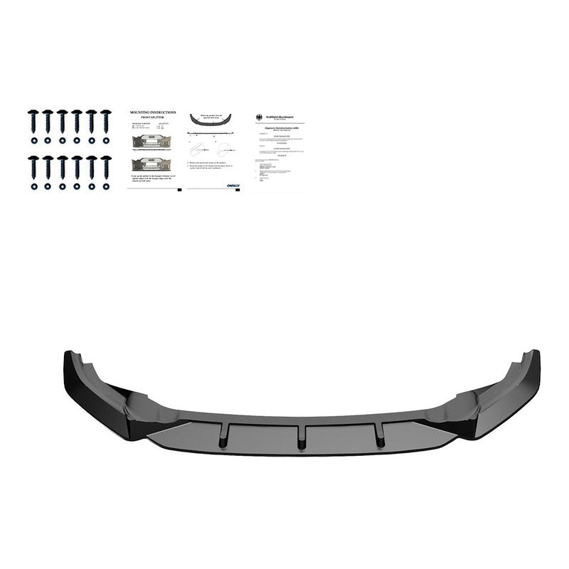 Oneway Frontspoiler passend für Volkswagen Golf VII HB/Variant R/R Line 2013-2016 - Version 2 - Schwarz glänzend