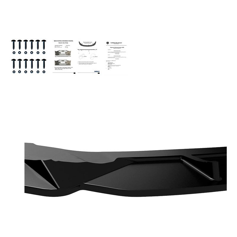 Oneway Frontspoiler passend für Volkswagen Golf VII HB/Variant R/R Line 2013-2016 - Version 2 - Schwarz glänzend