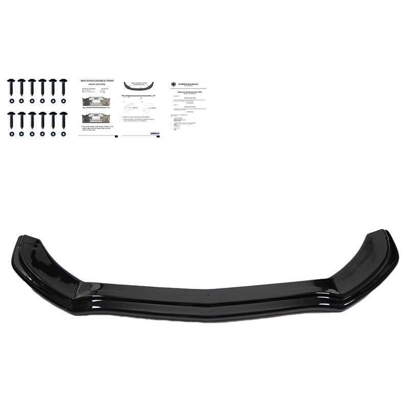 Oneway Frontspoiler passend für Mercedes C-Klasse W205 C43 AMG Limousine/Kombi 2016-2018 - Schwarz glänzend