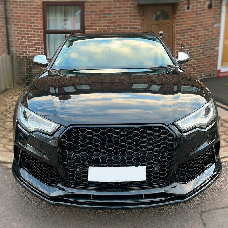 Oneway Frontspoiler passend für Audi RS6 C7 & C7 Facelift 2013-2017 - Schwarz glänzend