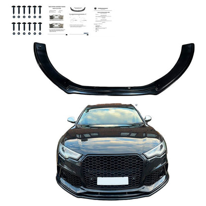 Oneway Frontspoiler passend für Audi RS6 C7 & C7 Facelift 2013-2017 - Schwarz glänzend
