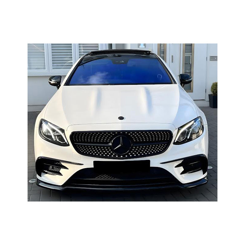 Oneway Frontspoiler passend für Mercedes E-Klasse E63 AMG Kombi/Limousine S213/W213 2017-2021 - Schwarz glänzend