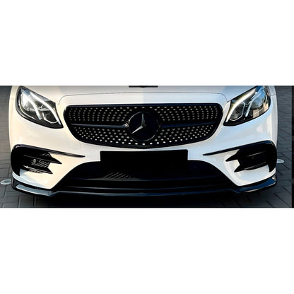 Oneway Frontspoiler passend für Mercedes E-Klasse E63 AMG Kombi/Limousine S213/W213 2017-2021 - Schwarz glänzend