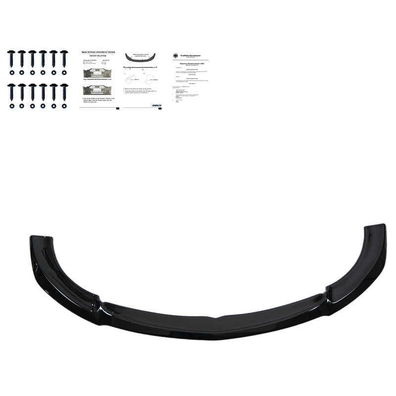 Oneway Frontspoiler passend für Mercedes E-Klasse E63 AMG Kombi/Limousine S213/W213 2017-2021 - Schwarz glänzend