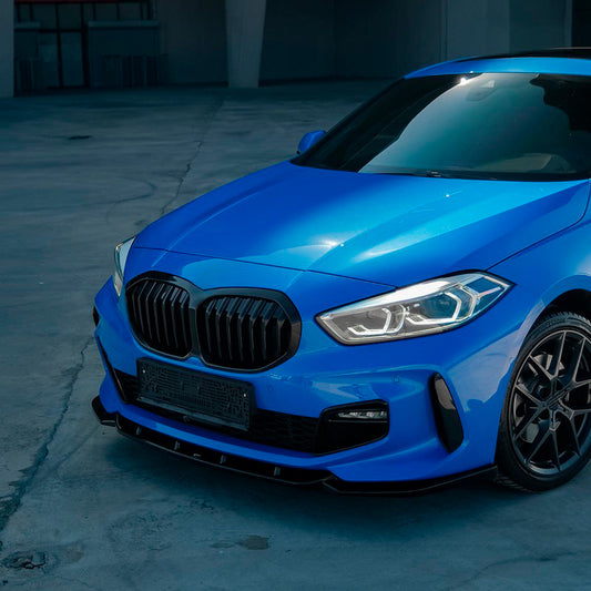 Oneway Frontspoiler passend für BMW 1er F40 M-Pack/M135i 2019- - Schwarz glänzend