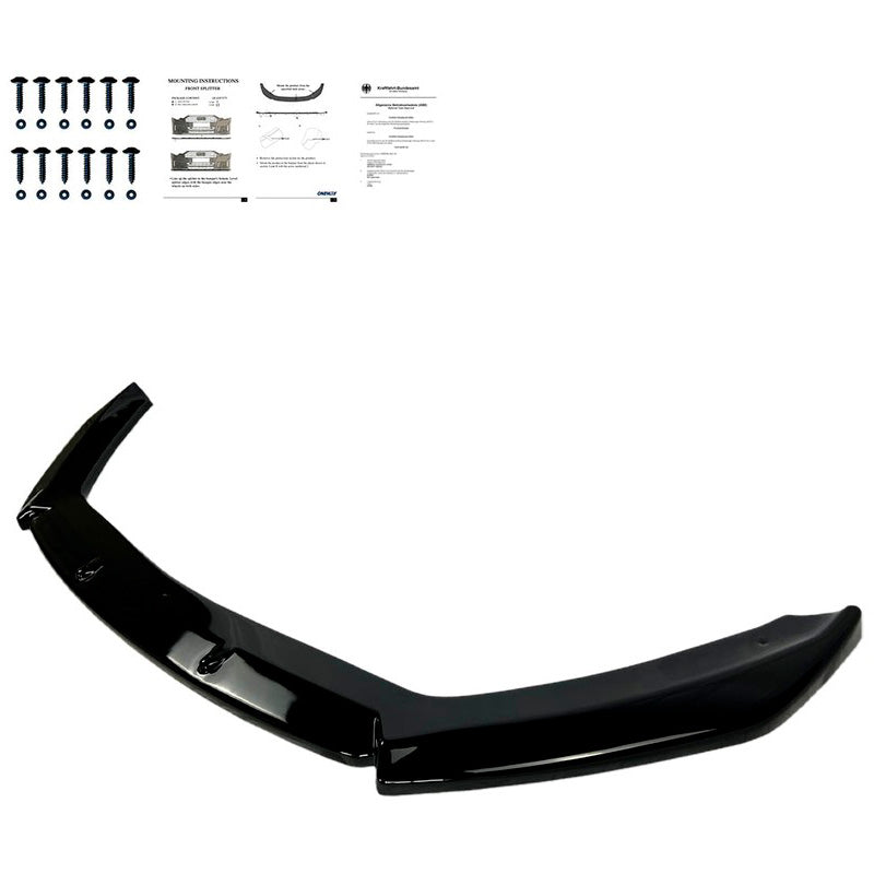 Oneway Frontspoiler passend für Seat Leon (5F) HB/SC/ST FR/Cupra Facelift 2017-2020 - Schwarz glänzend