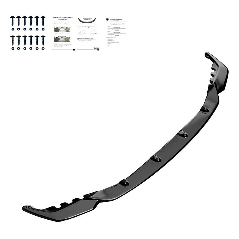 Oneway Frontspoiler passend für BMW M3 G80 & M4 G82 2021- - Schwarz glänzend