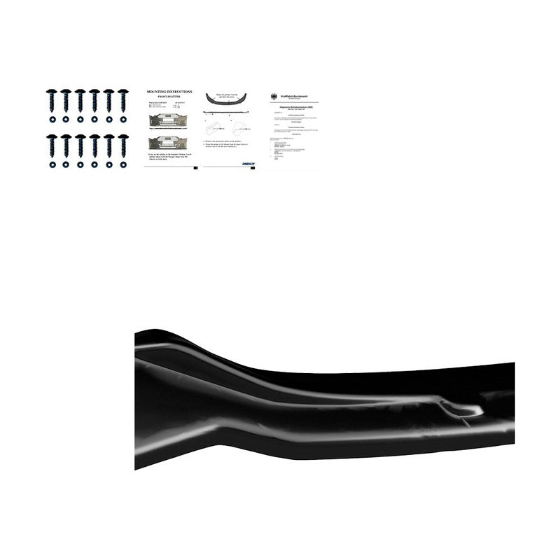 Oneway Frontspoiler passend für BMW 1er F20/F21 M-Power Facelift 2015-2019 - Schwarz glänzend