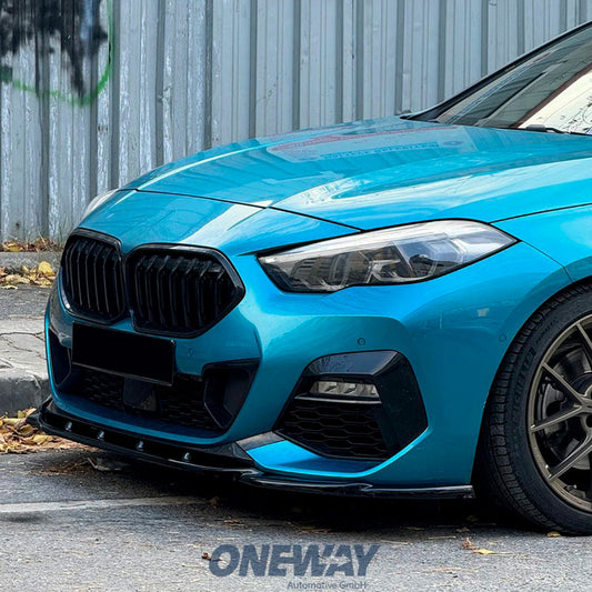 Oneway Frontspoiler passend für BMW 2er F44 Gran Coupe M-Pack/M235i 2019- - Schwarz glänzend