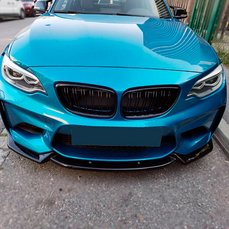 Oneway Frontspoiler passend für BMW M2 F87 2016-2020 - Schwarz glänzend
