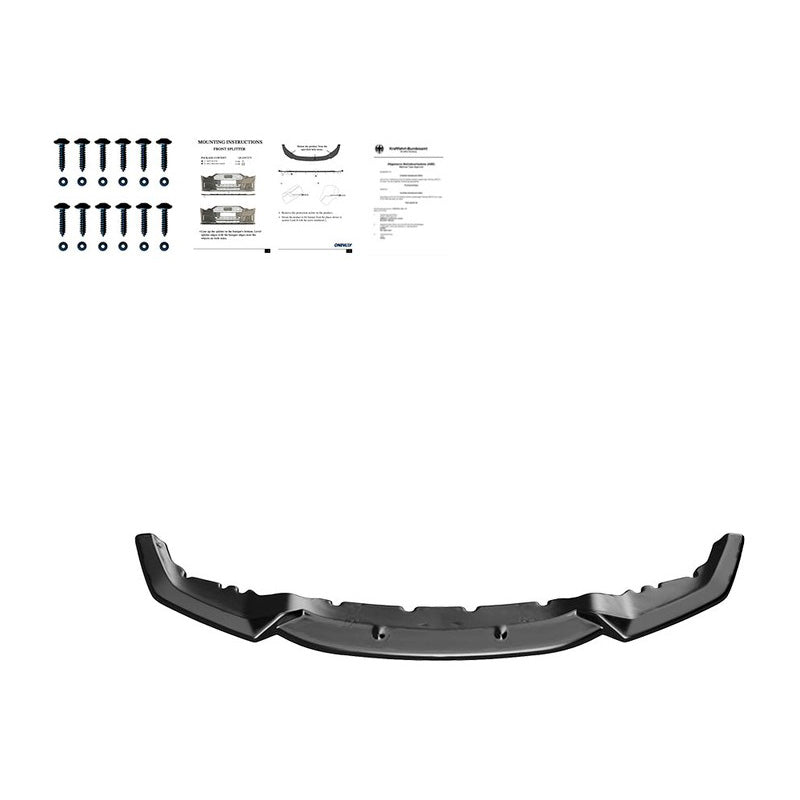 Oneway Frontspoiler passend für BMW M2 F87 2016-2020 - Schwarz glänzend