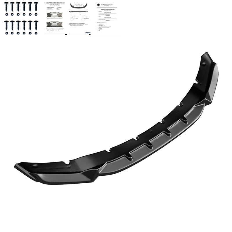 Oneway Frontspoiler passend für BMW X5 M F85 & X6 M F86 2013-2018 - Schwarz glänzend
