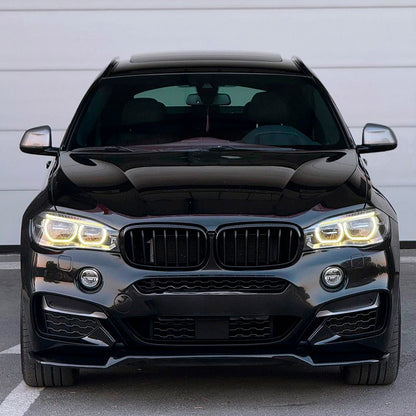 Oneway Frontspoiler passend für BMW X6 F16 M-Pack 2014-2019 - Schwarz glänzend