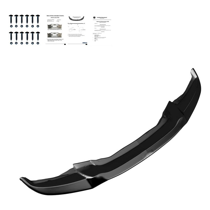 Oneway Frontspoiler passend für BMW X6 F16 M-Pack 2014-2019 - Schwarz glänzend