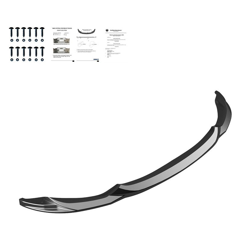 Oneway Frontspoiler passend für BMW M3 F80 2014-2018 & M4 F82 2014-2021 - Schwarz glänzend