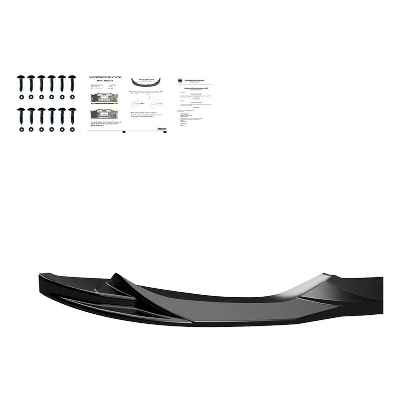 Oneway Frontspoiler passend für BMW M3 F80 2014-2018 & M4 F82 2014-2021 - Schwarz glänzend