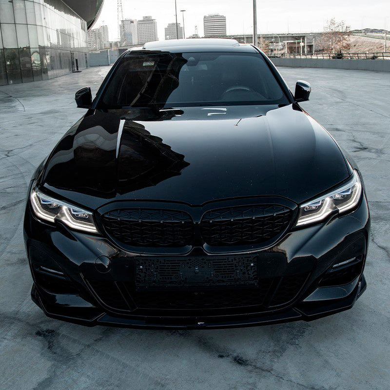 Oneway Frontspoiler passend für BMW 3er G20/G21 M-Pack 2018-2022 - Schwarz glänzend