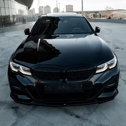 Oneway Frontspoiler passend für BMW 3er G20/G21 M-Pack 2018-2022 - Schwarz glänzend
