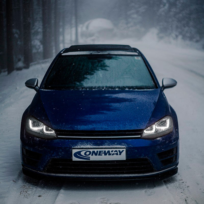 Oneway Frontspoiler passend für Volkswagen Golf VII HB/Variant R/R Line 2013-2016 - Schwarz glänzend