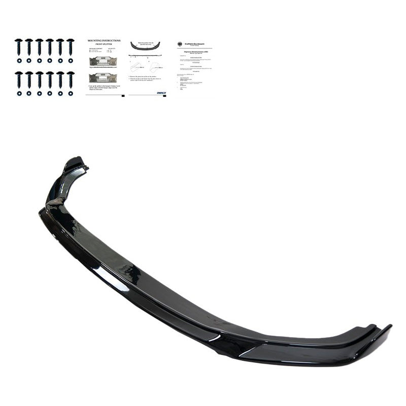 Oneway Frontspoiler passend für Volkswagen Transporter T6.1 2020-2022 - Version 3 - Schwarz glänzend