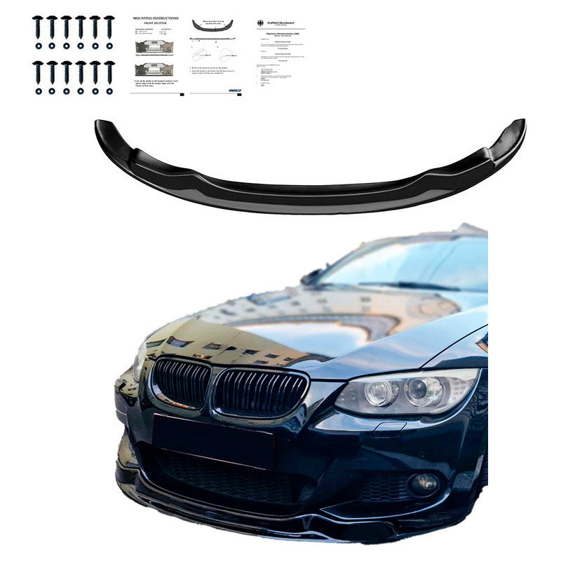 Oneway Frontspoiler passend für BMW 3er E92/E93 M-Sport 2010-2013 - Schwarz glänzend