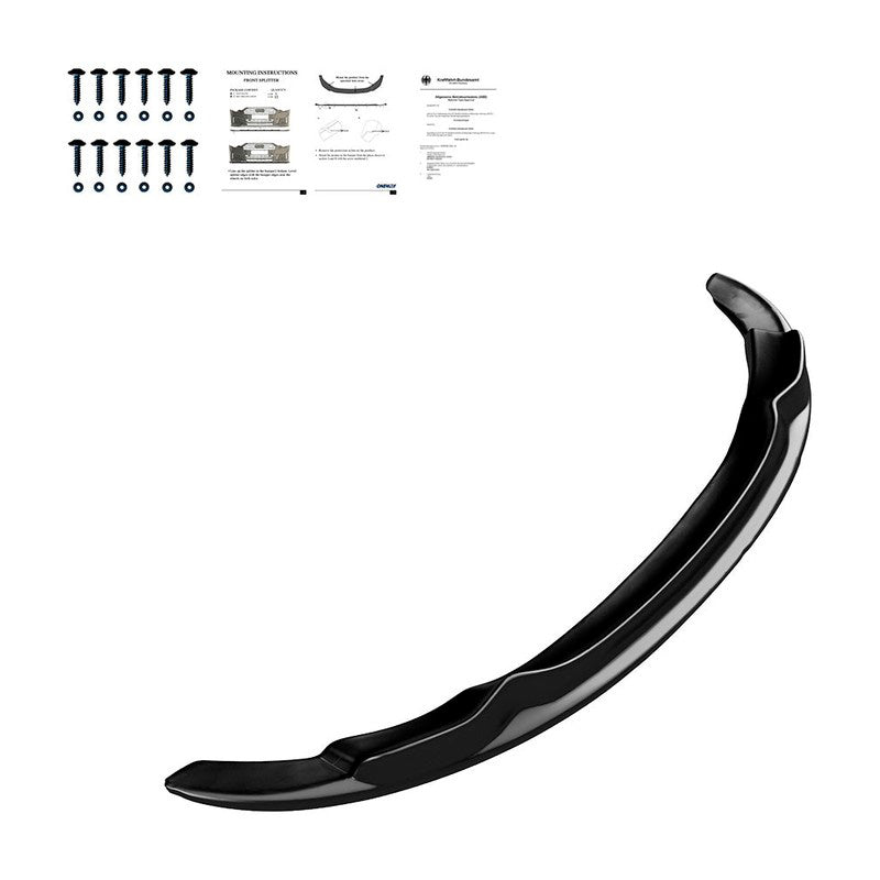 Oneway Frontspoiler passend für BMW 3er E92/E93 M-Sport 2010-2013 - Schwarz glänzend