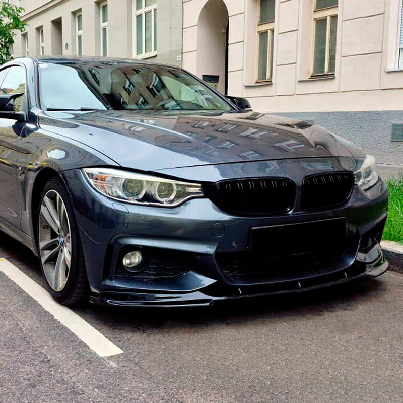 Oneway Frontspoiler passend für BMW 4er F32/F33/F36 M-Pack 2013-2019 - Schwarz glänzend