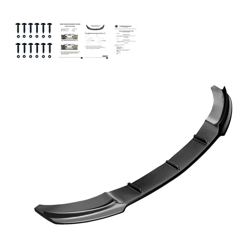 Oneway Frontspoiler passend für BMW 4er F32/F33/F36 M-Pack 2013-2019 - Schwarz glänzend