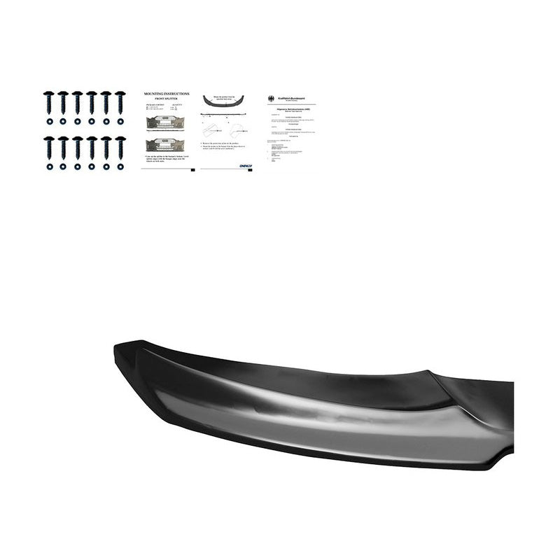 Oneway Frontspoiler passend für BMW 4er F32/F33/F36 M-Pack 2013-2019 - Schwarz glänzend