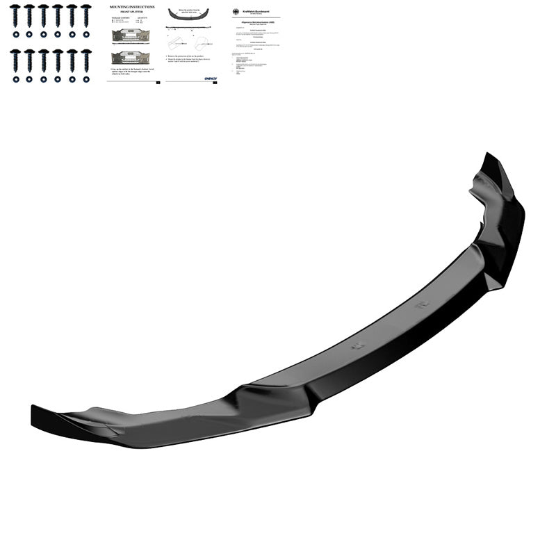 Oneway Frontspoiler passend für BMW M2 Competition F87 2018-2020 - Schwarz glänzend