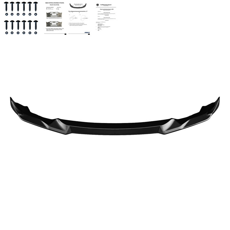 Oneway Frontspoiler passend für BMW M2 Competition F87 2018-2020 - Schwarz glänzend
