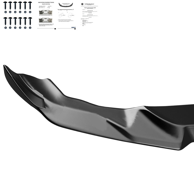 Oneway Frontspoiler passend für BMW M2 Competition F87 2018-2020 - Schwarz glänzend